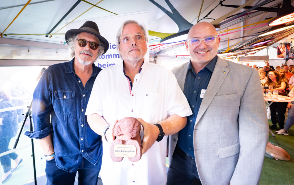 (v.l.) Wolfgang Niedecken, Ernst-Ludwig Hartz, Andreas Archut